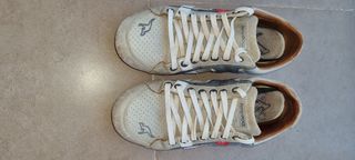 Zapatillas Kangaroos beige-azul