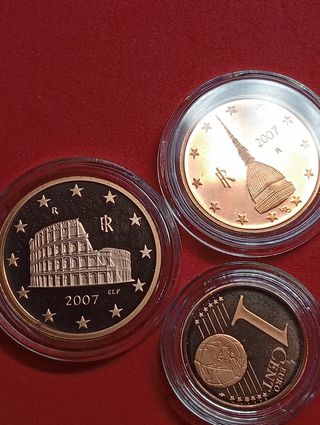 3 Monete € cent - Italia 2007