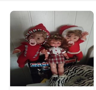 3 Muñecas Navidad Vintage