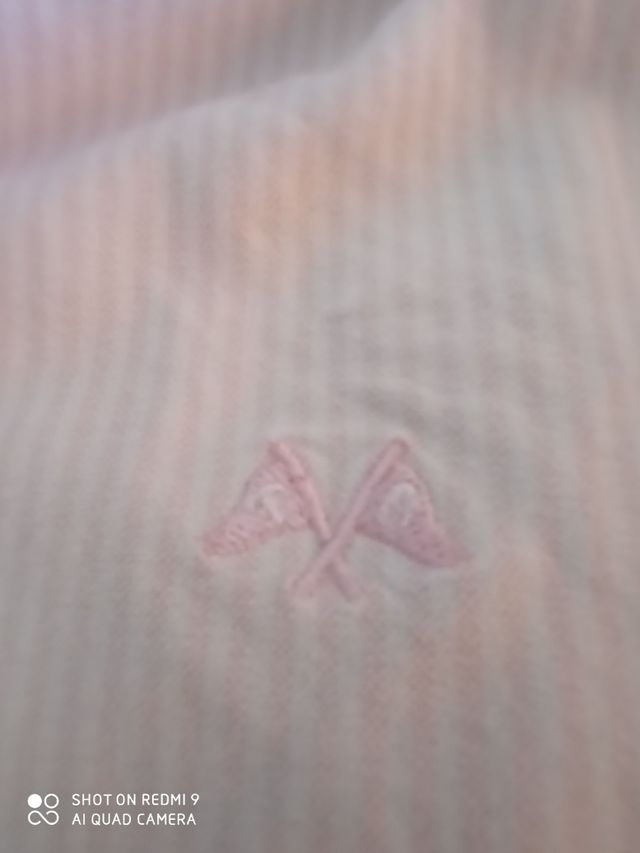 Camisa Thomas Burbery rosa de rayas