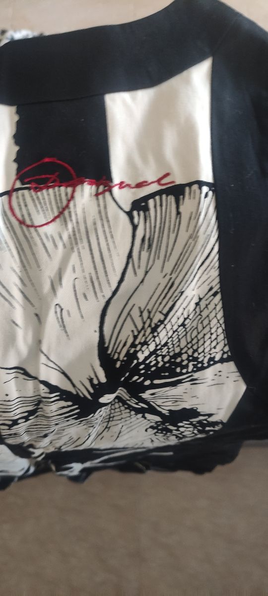 Vestido Desigual negro flores