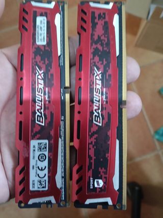 RAM Ballistix Gaming 2x4GB ddr4