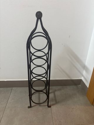 Botellero metálico vintage