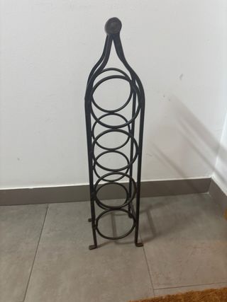 Botellero metálico vintage