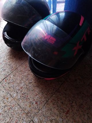 Capacete Moto - Preto e color