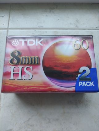 TDK 8mm HS - 2 cintas 60 min