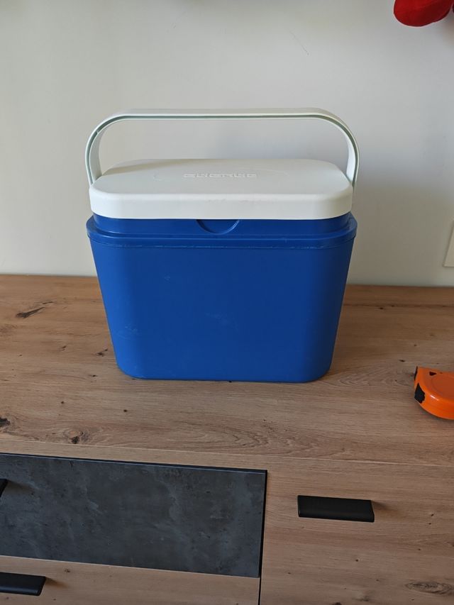 Nevera portátil azul