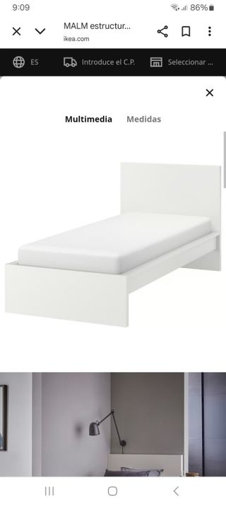 Cama individual 90 de ikea