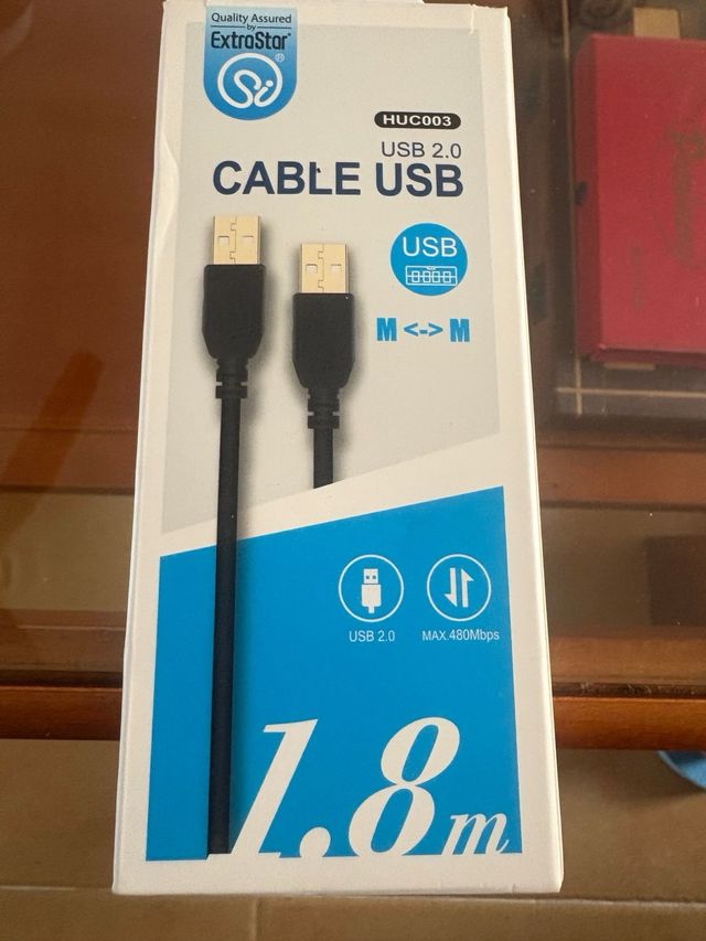 Cable USB 2.0 Extrastar 1.8m