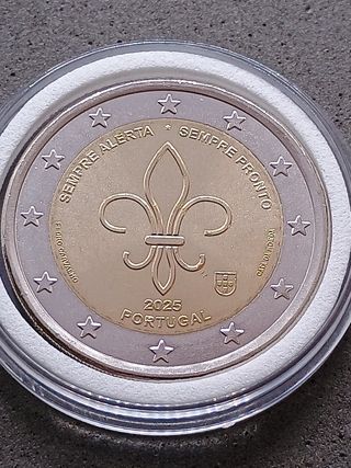 2€ commemorativo Portogallo 2025. Scout