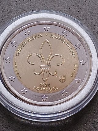 2€ commemorativo Portogallo 2025. Scout