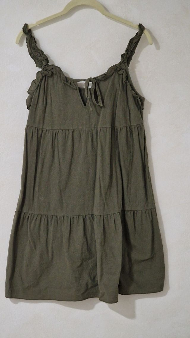 Vestido Shein verde oliva talla S
