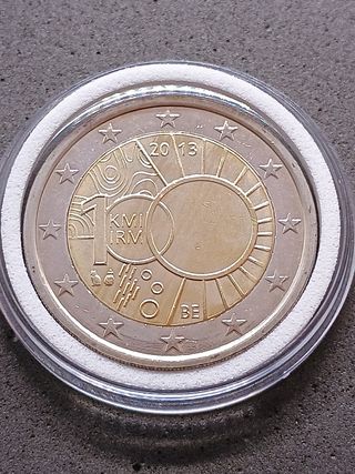 2€ commemorativo Belgio 2013. IRM