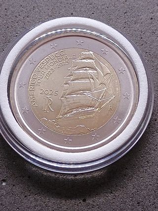 2€ commemorativo Italia 2025 Amerigo Vespucci
