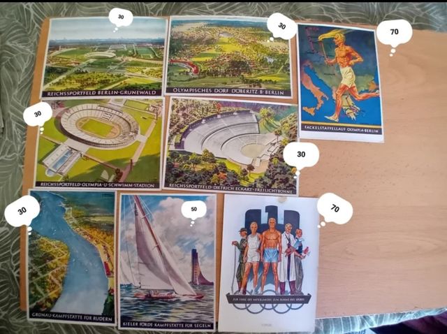 Postales Olimpiadas Berlín 1936