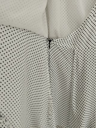 Mono Zara lunares blanco-negro T-S