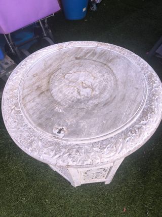 Tavoli arabi in legno bianco