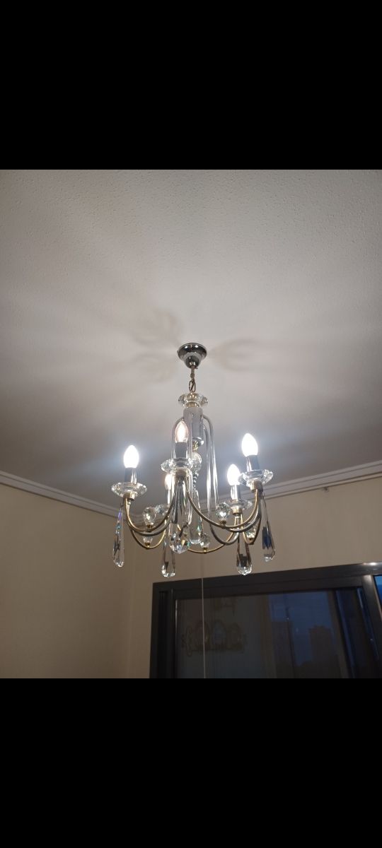Lámpara Cristal 5 Luces