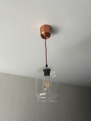 Lampara colgante oro rosa (tengo 2)