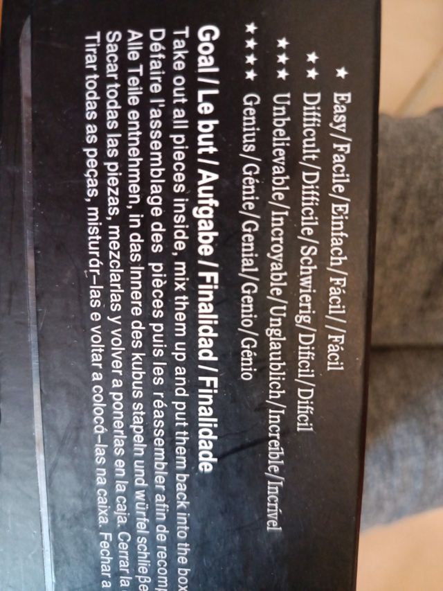 Juego de lógica Caja de Dados