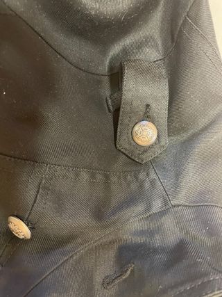 Chaqueta negra militar mujer