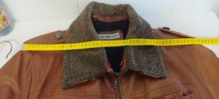 Chaqueta piel marrón - Talla L