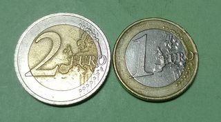 Lotto 48 coppia di monete Lituania 