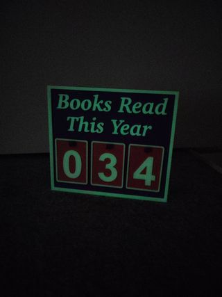 Contador libros leídos para estantería