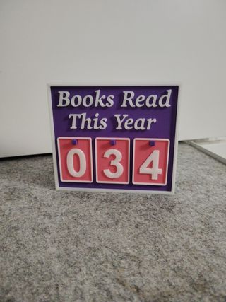 Contador libros leídos para estantería