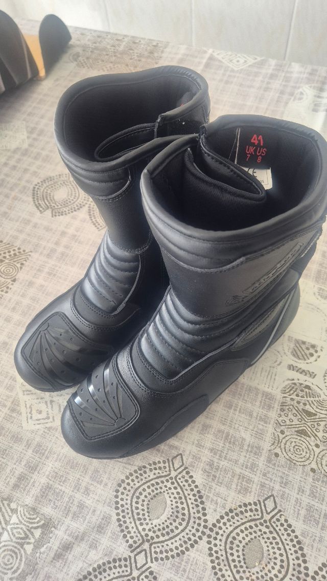 Botas moto piel - 41