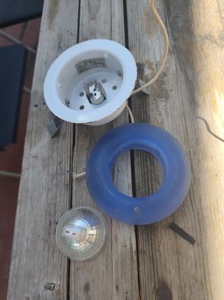 Faretto vintage blu