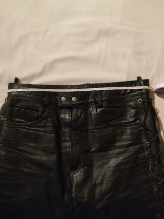 Pantalones cuero moto custom 