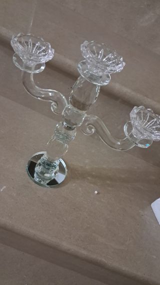 Candelabro cristallo 3 bracci