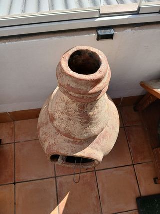 Horno barbacoa de barro