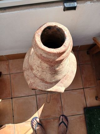 Horno barbacoa de barro