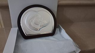 Quadro Madonna col Bambino - argento
