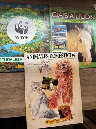 Álbumes Panini Animales Domésticos y Caballos  wwf