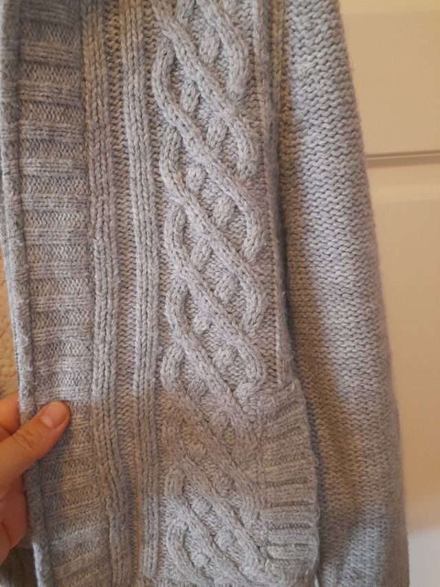 Chaqueta gris L forrada "lana"