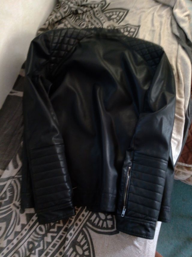 Chaqueta cuero marrón INSIDE super oferta 🉐