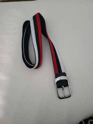 Cinturón elástico azul y rojo - 105cm