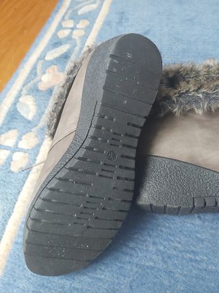 Botas invierno pelo gris