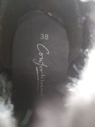 Botas invierno pelo gris
