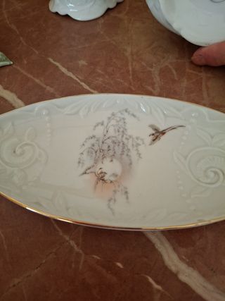 Elegante juego tocador porcelana