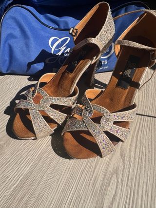Zapatos baile Gautiers dorados