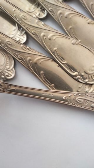 Servizio posate 34pz alpacca vintage