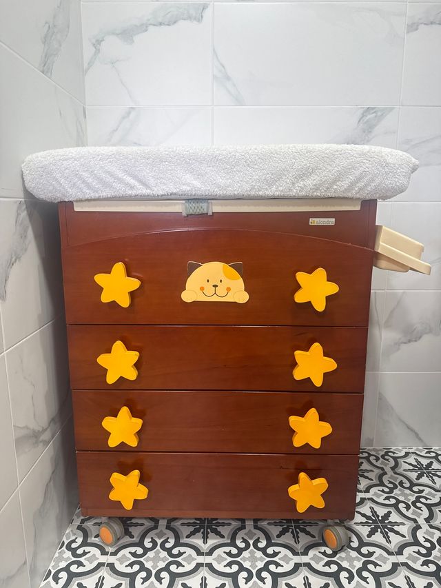 Bañera cambiador bebé - cajones