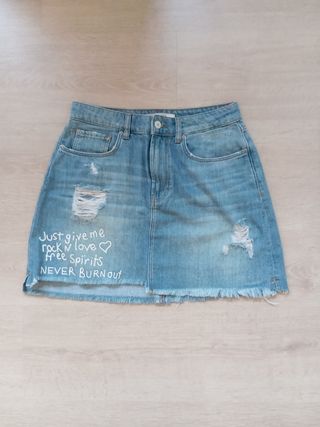 Minifalda vaquera azul