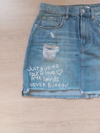 Minifalda vaquera azul