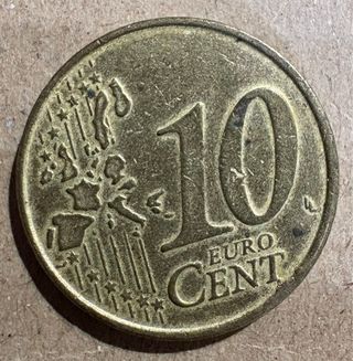 Moneda 10 céntimos Euro 1999