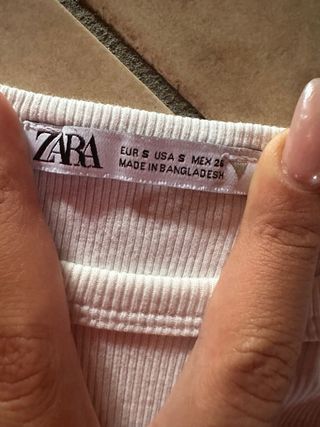 Top bianco Zara - Canotta